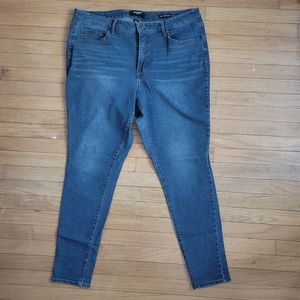 Nine West Womens Denim Blue Jeans CigaretteHigh Rise Skinny Jean Size 16 W